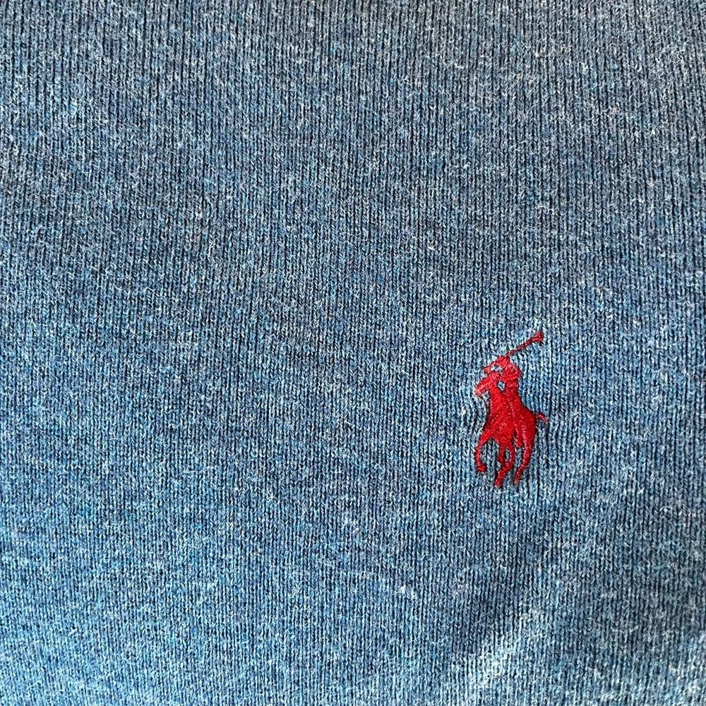 Polo by Ralph Lauren Vintage Crewneck Long Sleeve Cotton Sweater Blue XXL